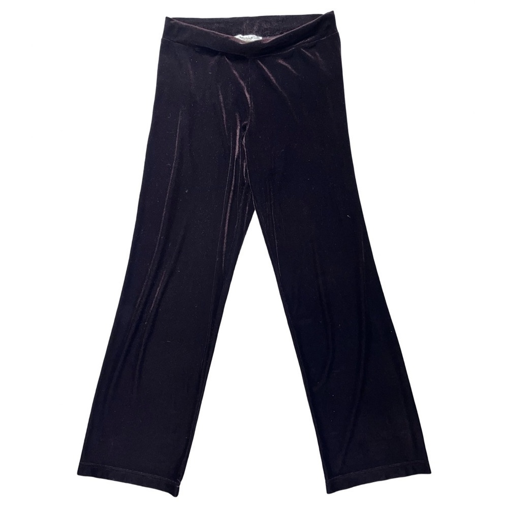 Vintage Oscar de la Renta Chocolate Brown Velour Pants